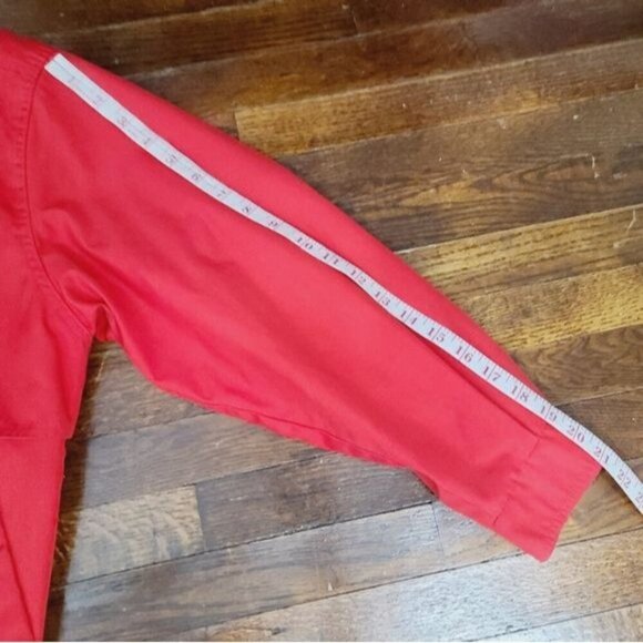 Vintage London Fog Bright Red Blue Contrast Zip Up Jacket - Picture 11 of 16